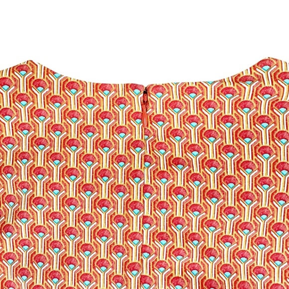 J. McLaughlin Havanna Catalina Cloth Geometric Print Dress Size S - Picture 10 of 11